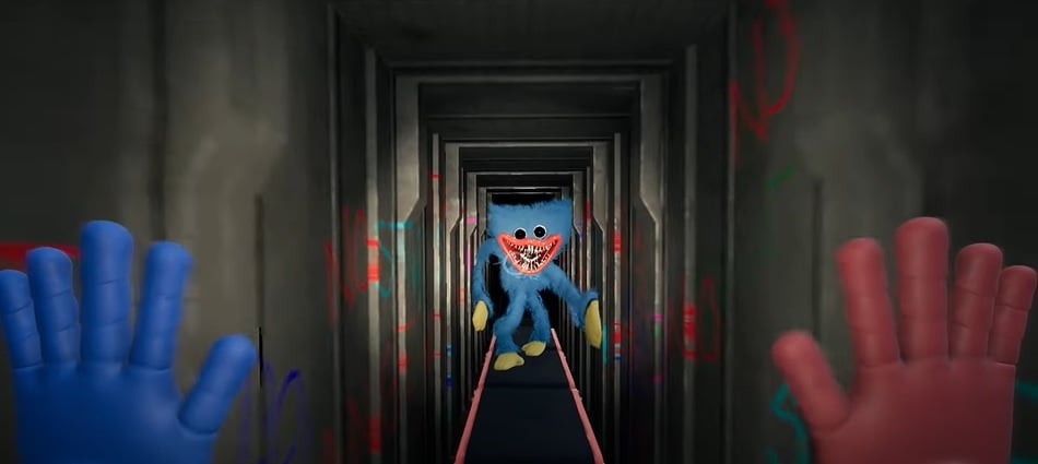The character is part of a survival horror game called Poppy Playtime aimed at children eight years old and up. (YouTube/Rodri) 