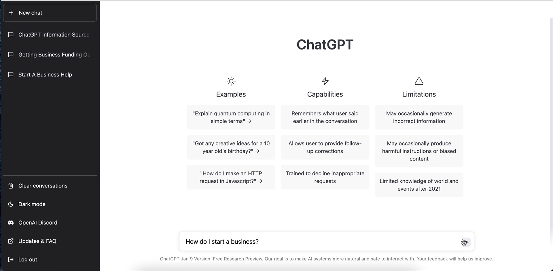 J'ai demandé à ChatGPT comment démarrer une entreprise et cela m'a donné 8 étapes qui n'étaient pas très utiles