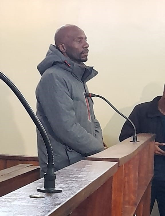 Rape accused councillor Tebogo Sepale appeared in the Orkney Magistrates Court on Wednesday. Photo by Mohanoe Khiba
