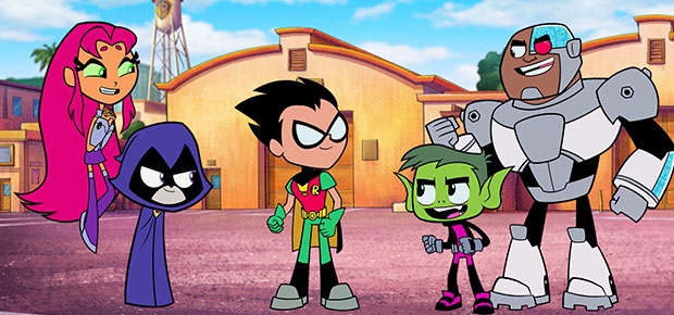 A scene in Teen Titans Go to the Movies! (Warner Bros)