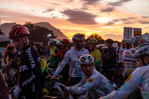 Sunrise at the start of stage 3 of the 2023 Absa Cape Epic on 22 March 2023.(Photo by Nick Muzik / Courtesy of the Absa Cape Epic)