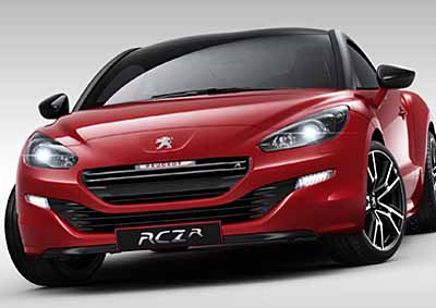 <b>RACING RED RCZ R:</b> Everyday driver or track hero - you can be both next year if you buy one of these hot new French coupes. <i>Image: Peugeot</i>