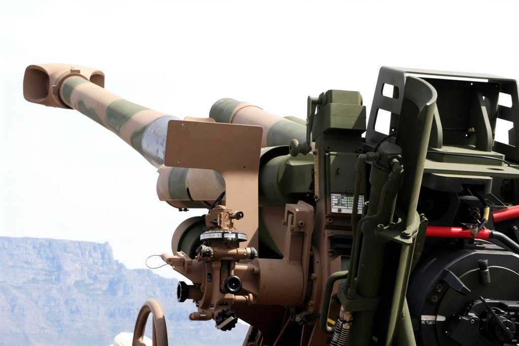 Die Suid-Afrikaansvervaardigde 155 mm G5 Howitzer--artilleriestelsel. Foto: iStock