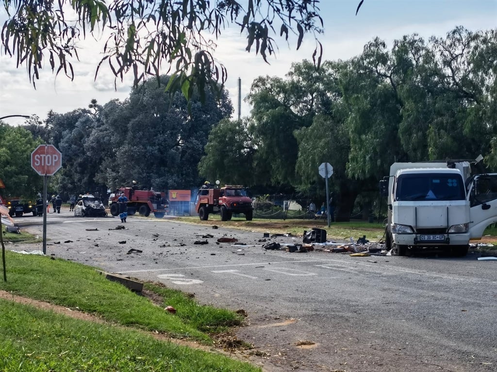 Netcare911 said the gang used explosives to blow up the G4S van.