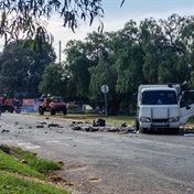 2 guards injured, cash van blown up in West Rand