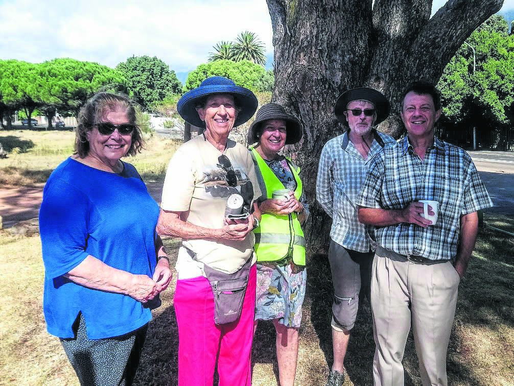 Some of the members of the clean-up volunteer group Common Good: Colleen Maletti, Jane Turner, Jenny Strong, Roy MacGregor and Brett Adams.PHOTO: Supplied