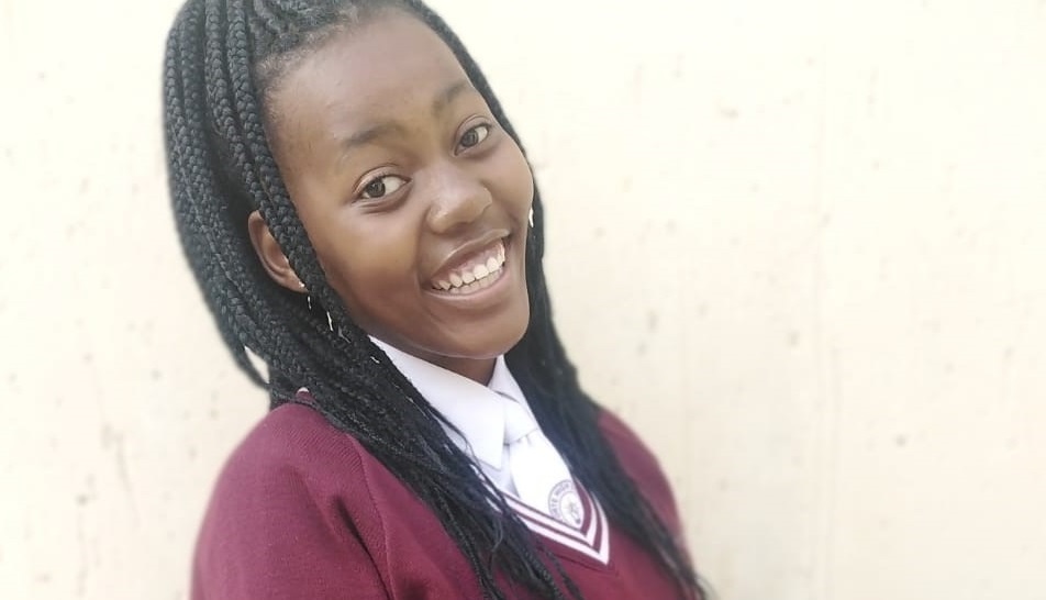 Amogelang Molopyane from Forte High School says her teachers support led to her success. 