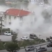WATCH | Couch goes flying as storm hits Turkey’s capital Ankara