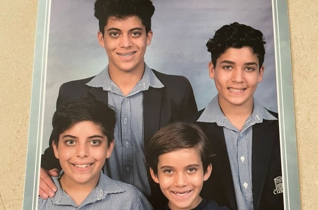 Moti brothers (back, from left) Zia and Alaan and (front, from
left) Zayyad and Zidan are now
apparently living and
going to school in Dubai
following their kidnapping
ordeal last year. (PHOTO: supplied)