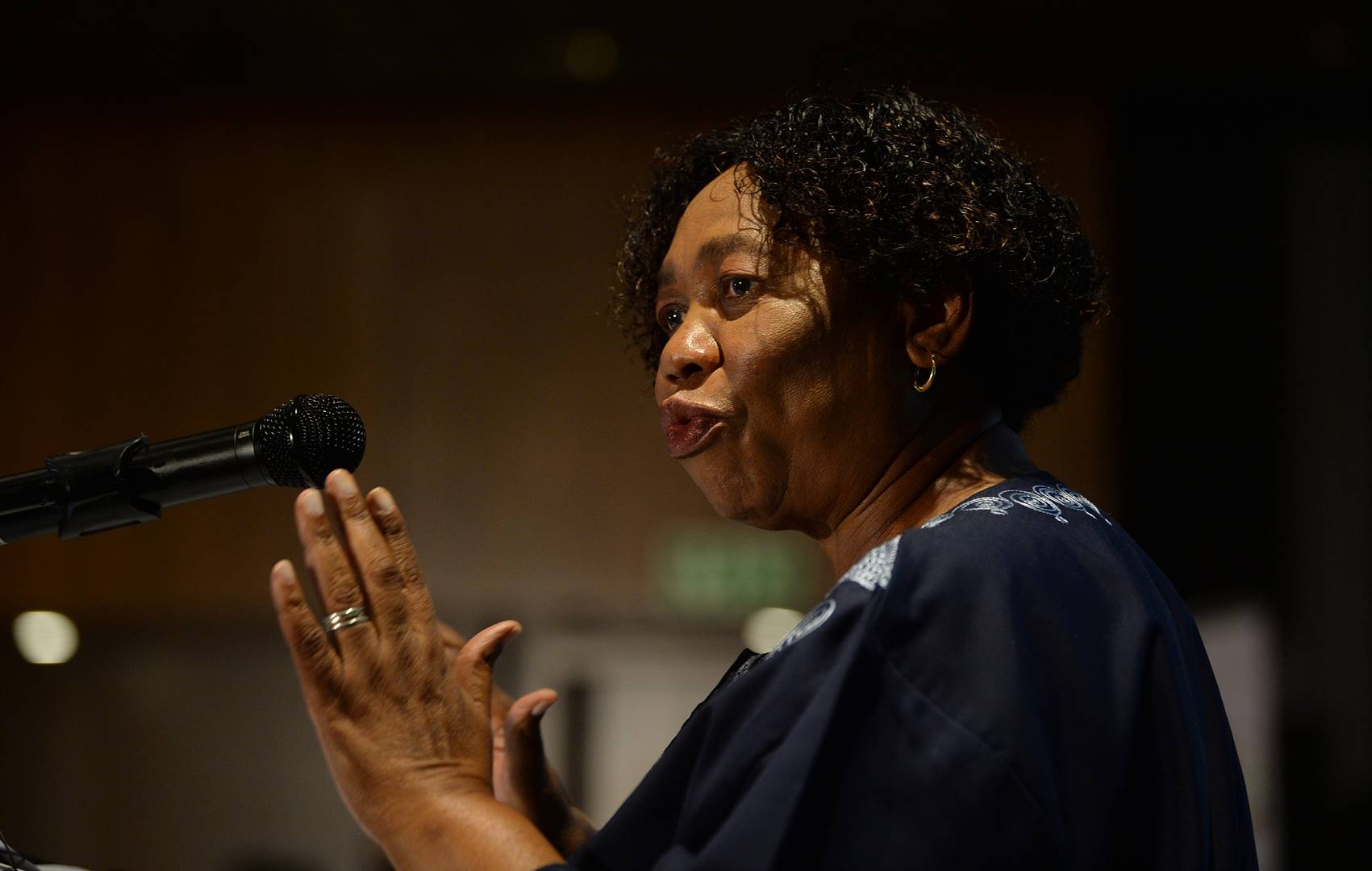 Angie Motshekga, minister van basiese onderwys. Foto: Melinda Stuurman