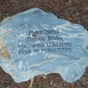 Legacy Parks burial stone. Photo: Olivia Rose-Innes