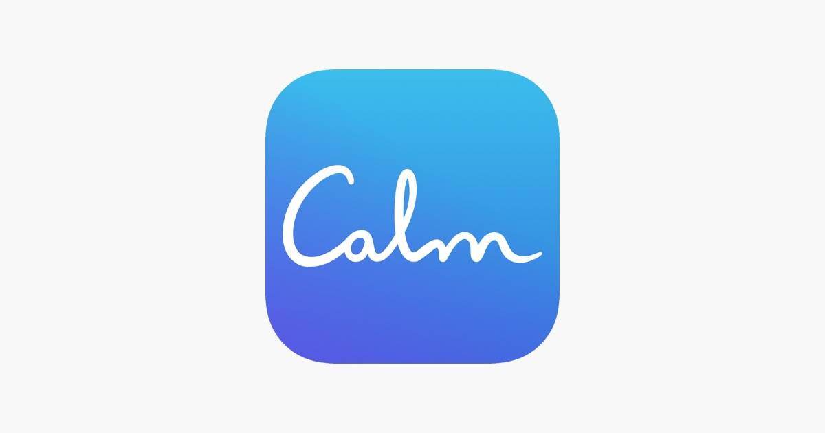 Mental wellbeing app Calm helps users switch off.
