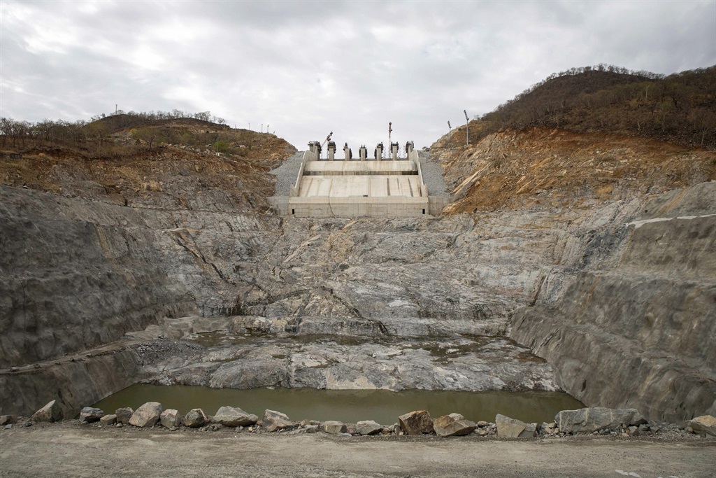 Construction of a hydroelectric dam near the Blue Nile in Ethiopia. Photographer: Zacharias Abubeker/Bloomberg