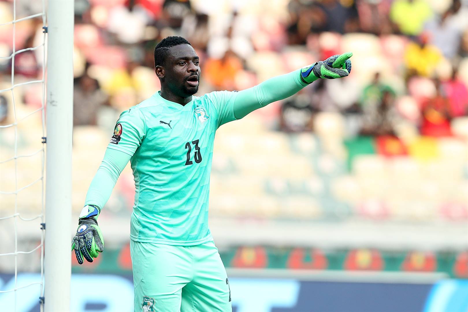 Badra Ali Sangaré is manning the goal for Côte d’Ivoire at Afcon in Cameroon. Photo: Alain Guy Suffo / BackpagePix