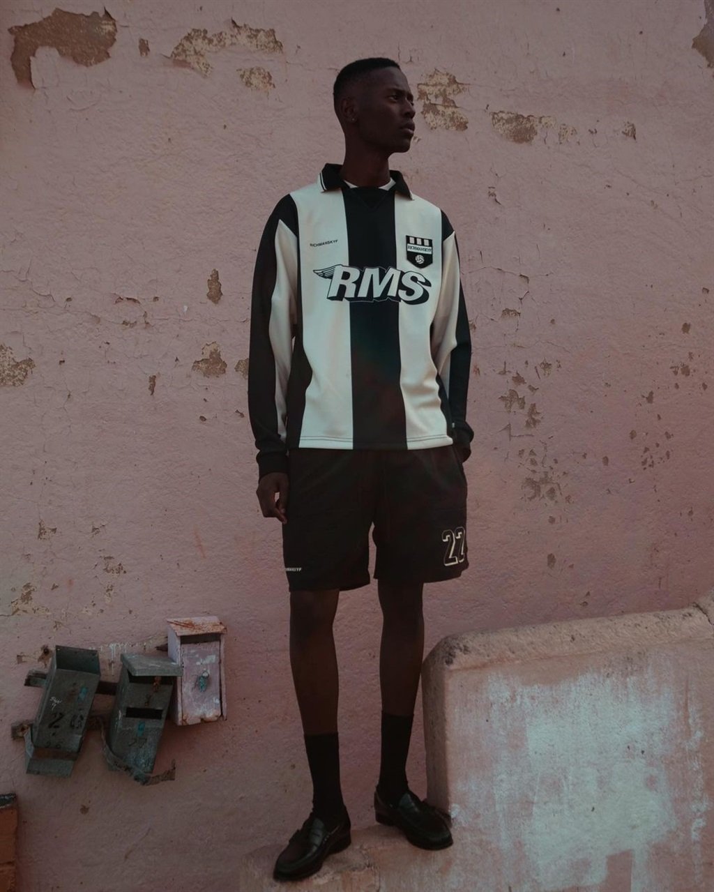 The RICHMANSKYF soccer jersey from their Paradise Capsule '23 collection.