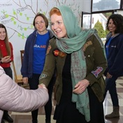 Sarah Ferguson meets with Afghan refugees in Albania: 'I pray these good people can build new homes'
