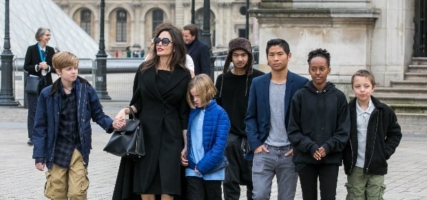 Angelina Jolie and children. PHOTO: Getty Images
