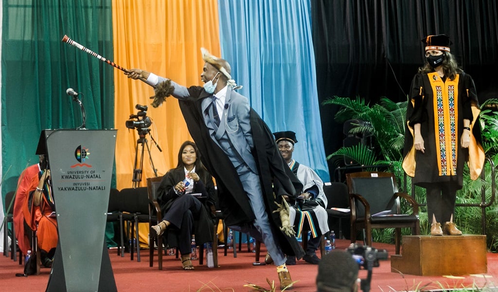 The University of KwaZulu-Natal hosted an in-person graduation for the first time since 2019 at UKZN's Sports Centre at the Westville campus in Durban on Saturday, 7 May.