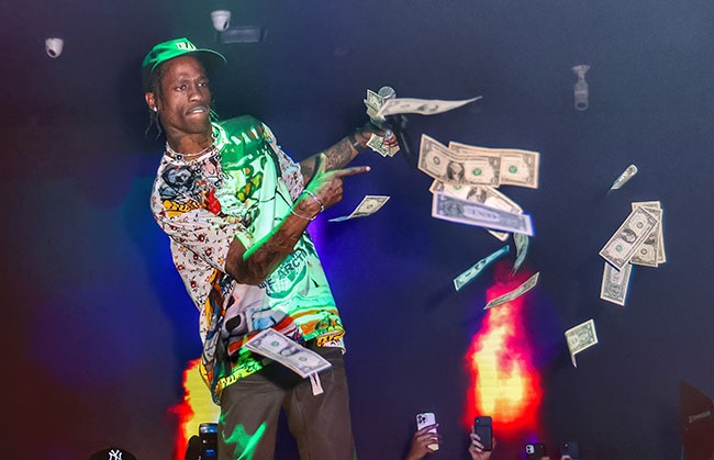Travis Scott performs at E11EVEN Miami during race