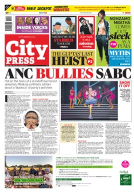City Press front page: March 3 2019