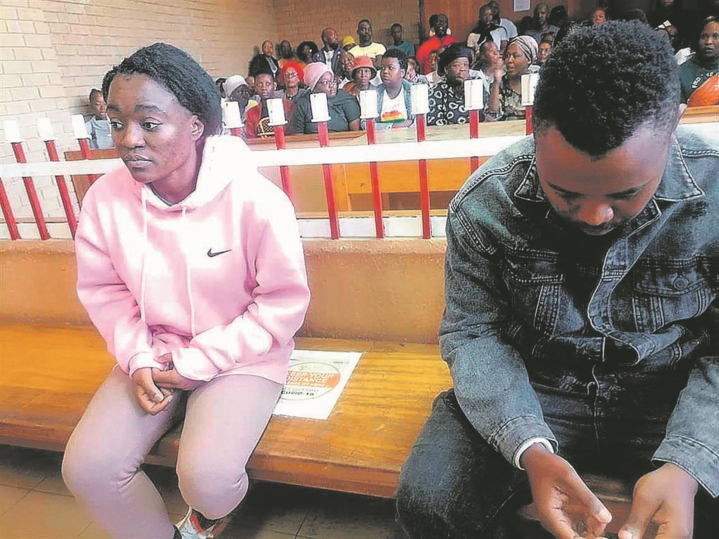 Lerato and Sibusiso Mahlangu appeared in the Soshanguve Magistrates Court. Photo by Kgomotso Medupe
