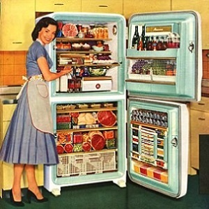 Refrigerator advertisement, circa 1950