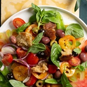 Olive and tomato panzanella