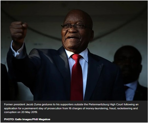 <p><strong>'Free man' Zuma to thank supporters at court in legal showdown with Downer and Maughan</strong></p><p>Former president Jacob Zuma is expected to give his supporters a shoutout on the sidelines of the showdown between himself, prosecutor Billy Downer SC and News24 specialist legal writer Karyn Maughan at the KwaZulu-Natal High Court in Pietermaritzburg on Monday. </p><p>"I can confirm his excellency will be in court," said Mzwanele Manyi, who provides updates on Zuma to the media and via his Twitter account for the Jacob Zuma Foundation.&nbsp;</p><p>"He is going to thank them," Manyi told News24 in a whirlwind round of media interviews on Sunday. Manyi trumpeted the end of Zuma's sentence on Friday with a post describing the former president as a "FREEMAN".</p>