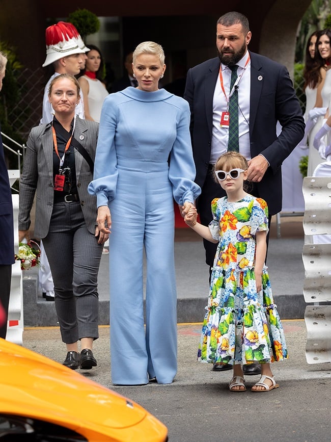 Princess Charlene of Monaco and Princess Gabriella