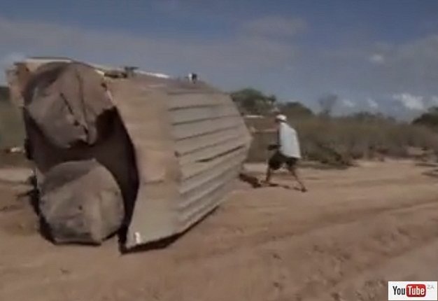 IN A BIT OF TROUBLE: Watch as a 4x4 recovery goes horribly wrong...