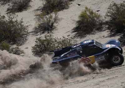 <b>CARLOS SAINZ AT SPEED IN HIS SMG:</b> After a rest day, Spain's Carlos Sainz came back to win Stage 7 on Sunday. <i>Image: AFP</i>