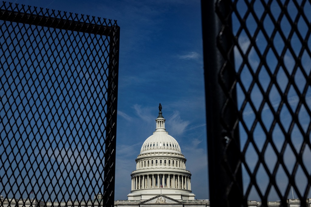 Security fencing has been erected around the perim