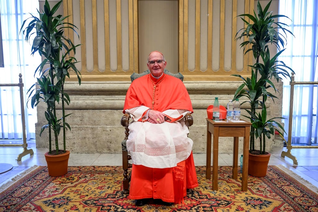 Newly appointed cardinal Stephen Brislin poses after being elevated by Pope Francis 30 September 2023 in Vatican City, Vatican. 