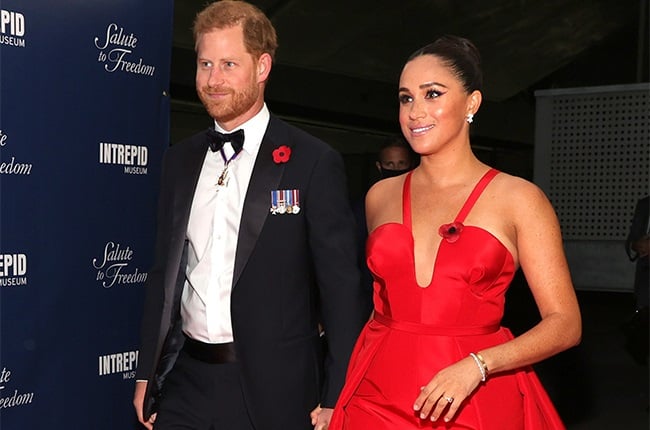 
Prince Harry and Meghan Markle attend the 2021 Salute To Freedom Gala at Intrepid Sea-Air-Space Museum on 10 November 2021 in New York City.
