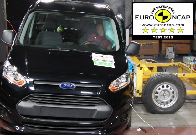 <b>TOPS IN SAFETY:</b> Ford’s Tourneo Connect earns a coveted five-star rating Euro NCAP in the 2013 safety tests. <i>Image: EURONCAP</i>