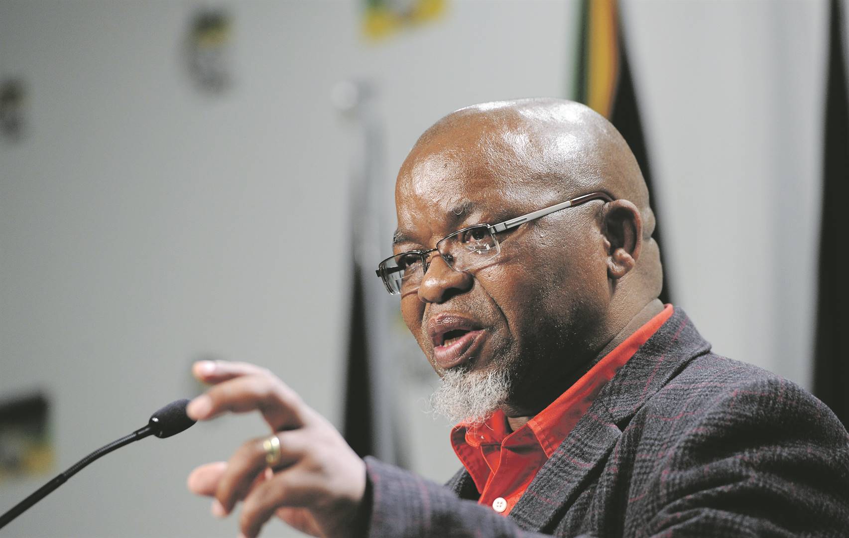 Gwede Mantashe, Minister of Mineral Resources and Energy. 