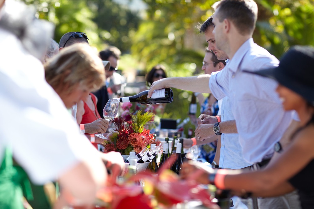 A Wine Stand at Constantia Fresh, our annual industry garden party. 