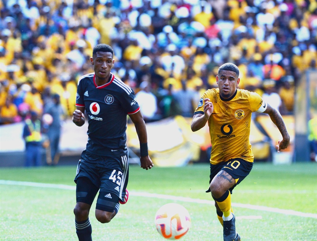 Orlando Pirates in action against Kaizer Chiefs.
