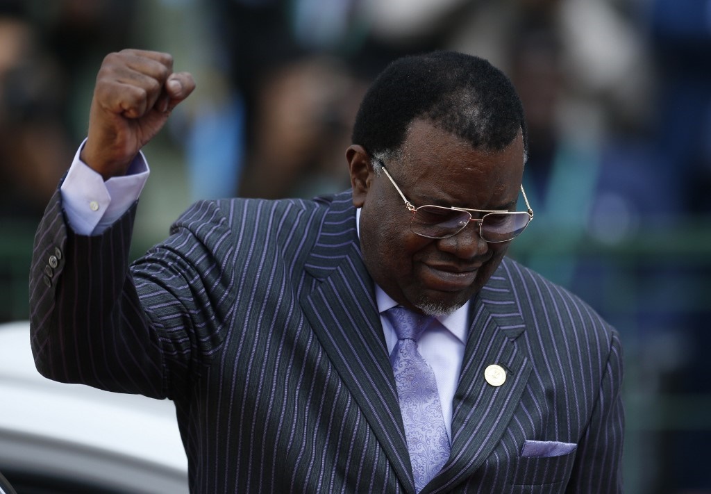 President of Namibia Hage Geingob. (Siphiwe Sibeko, AFP)