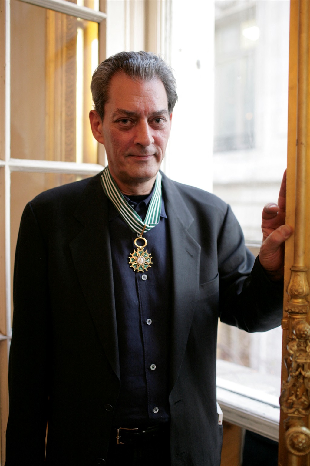 Author Paul Auster poses for a portrait after he w