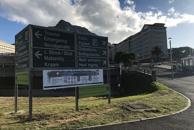 Groote Schuur hospital in Cape Town