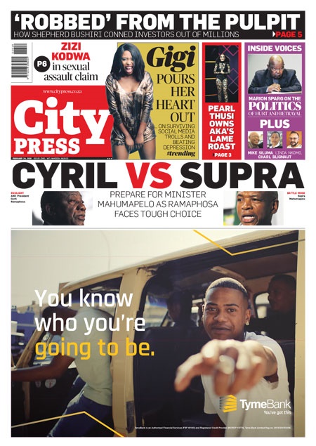 City Press front page: February 24 2019