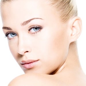 Beautiful young blond woman from Shutterstock