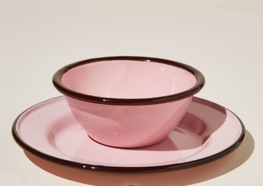 Set of Enamel plate and bowl for R399 at Cotton On