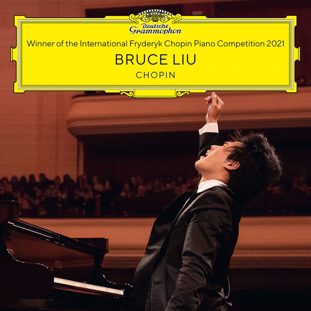 Die omslag van Bruce Liu se Chopin-album. Foto: Deutsche Grammophon
