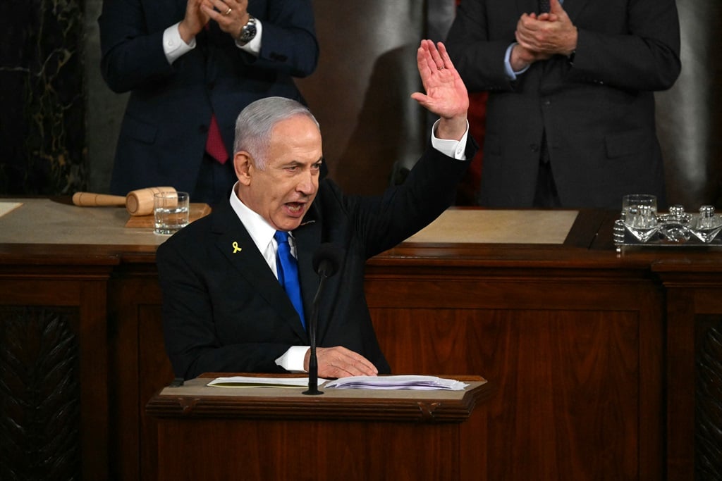 News24 | Netanyahu denounces 'blood libel' against Israel, targets ICC in US Congress address