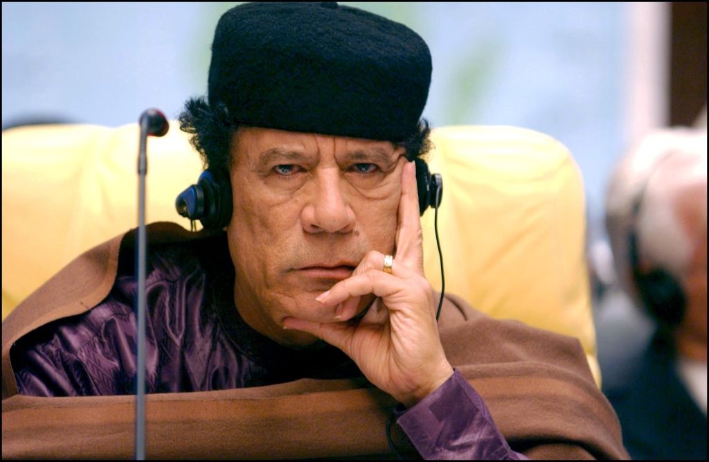  Libyan leader Muammar Gaddafi 