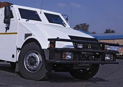<b>12 UNROADWORTHY VEHICLES:</b> An SBV cash-in-transit van of the type involved in a horror crash that killed two people and injured 113 in Mpumalanga. <i>Image: <a href=" http://www.sbv.co.za/index.php "> SBV</a></i>
