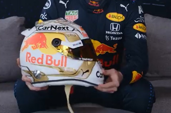 Max Verstappen's new helmet for the 2022 Formula 1 season