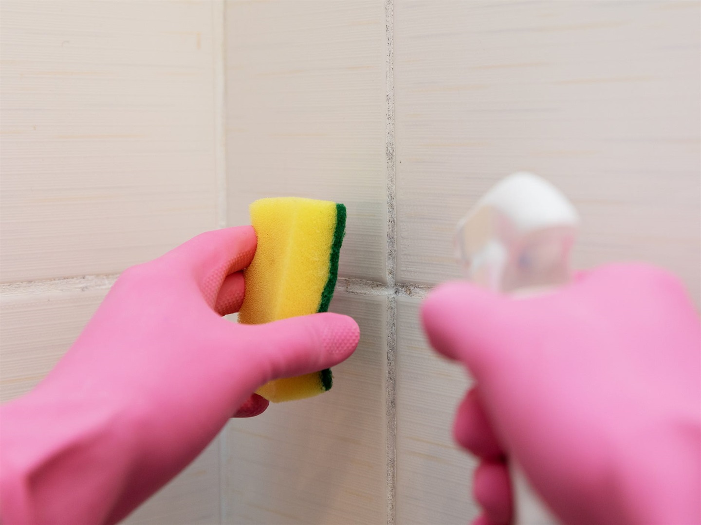 Deep-clean grout at least once a year. ronstik/Getty Images
